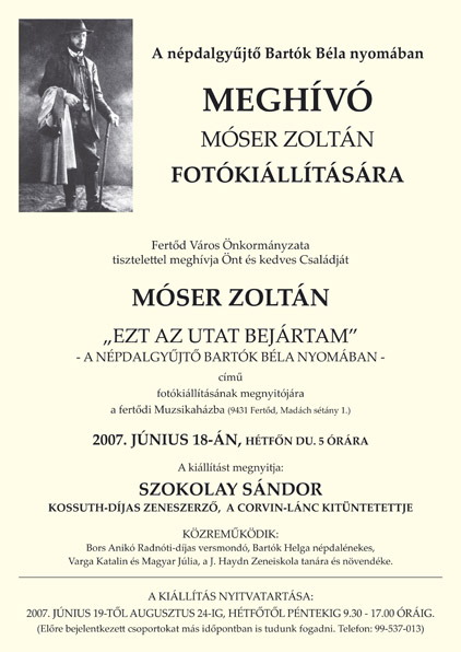 Móser Zoltán fotókiállítása